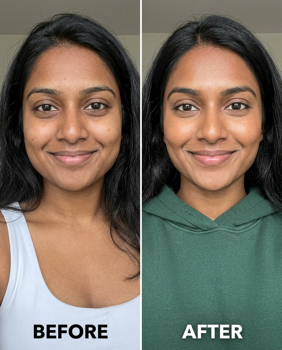 Before and after result